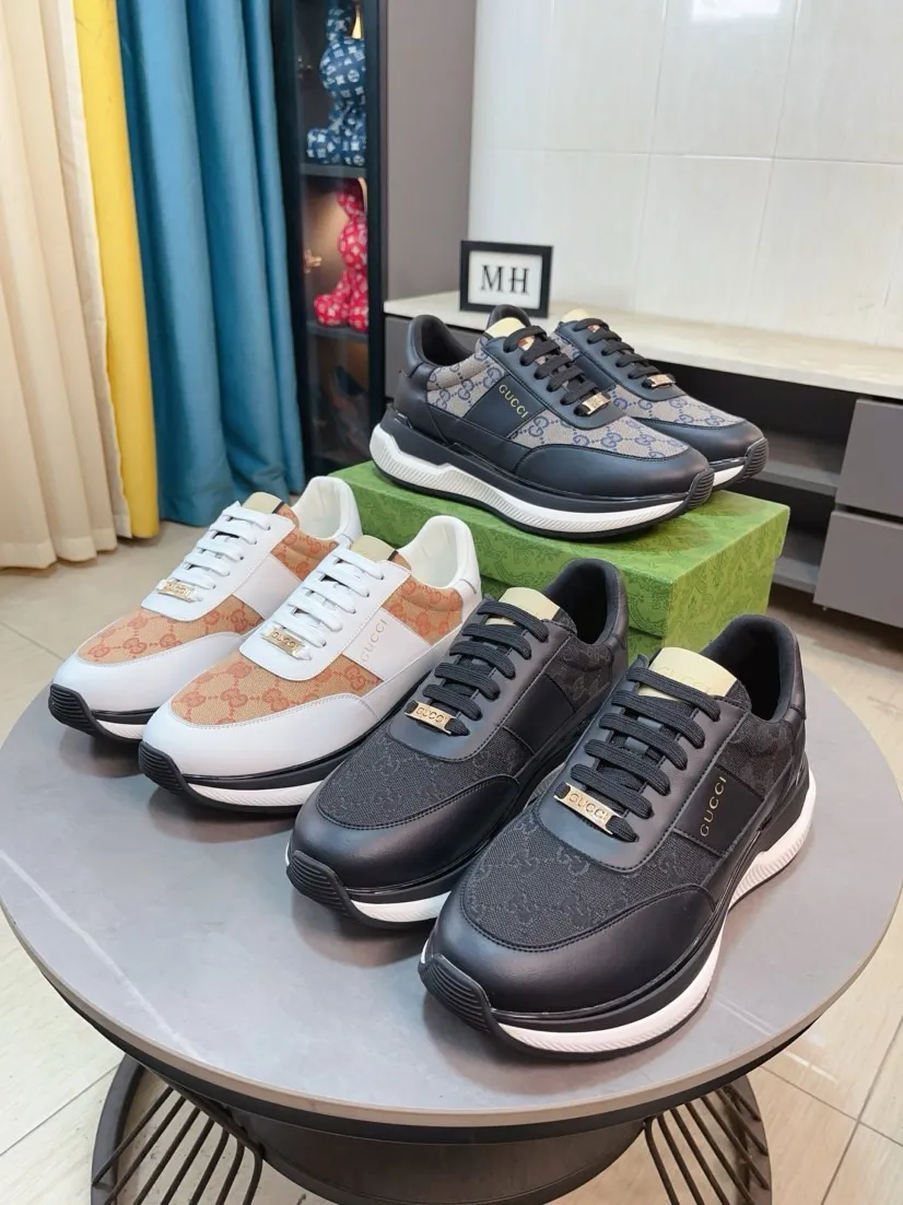 Men's shoes 💰458🌹🌹[GUCCI] Gucci's new lace-up casual men's shoes are on the market first, and the materials and workmanship are superior to all versions on the market. The highest quality shipped first-layer cowhide with imported original perforated materials➕Genuine leather lining, privately molded soft outsole, high foot comfort, imported special materials highlight the brand's unique charm, high-end customization 38-44